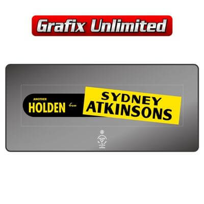 Dealership Decal Sydney Atkinsons Holden