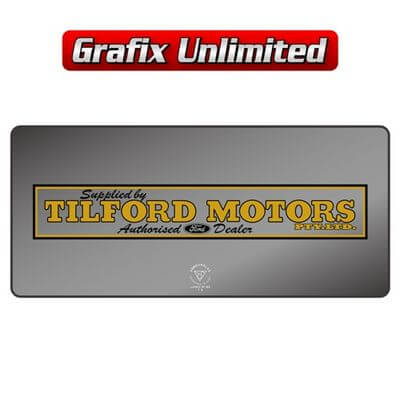 Dealership Decal Tilford Motors
