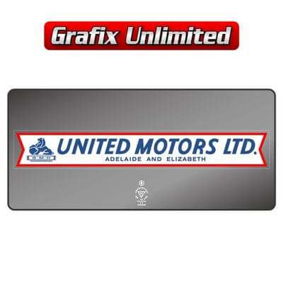 Dealership Decal United Motors Adelaide and Elizabeth