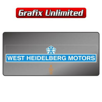 Dealership Decal West Heidelberg Motors