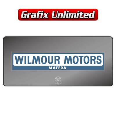 Dealership Decal Wilmour Motors Maffra