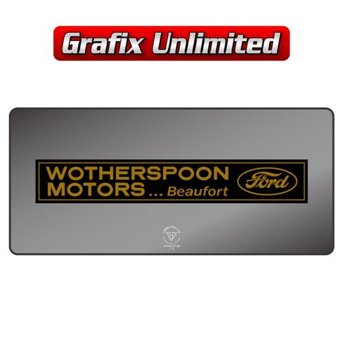 Dealership Decal Wotherspoon Motors