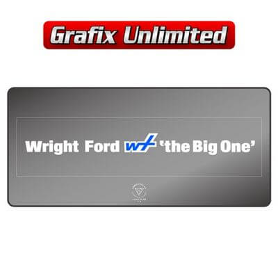 Dealership Decal Wright Ford
