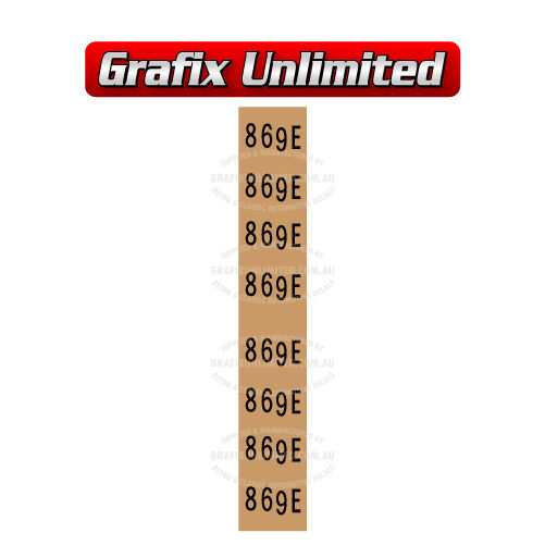 Diff Label 869E 9+quot 275 Ratio 28 Spline 1969 - 1971