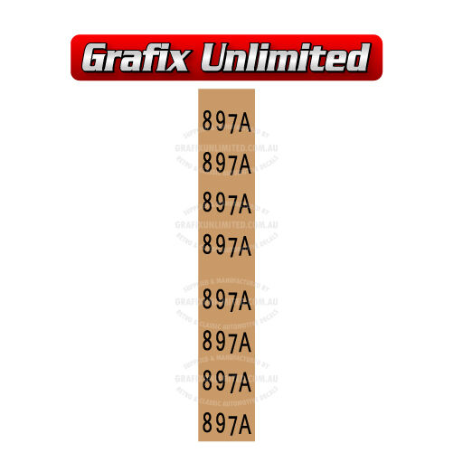 Diff Label 897A 9+quot 350 Ratio 1972 - 1976