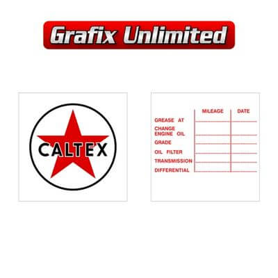 Lube Decal Caltex