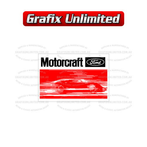 Lube Decal Motorcraft 72  74 with rear Dealer Details