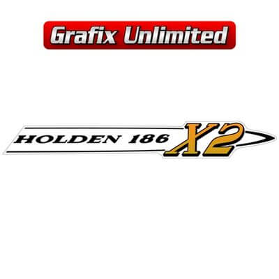 Rocker Cover Decal Holden 186 X2 Gold