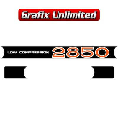Rocker Cover Decal Set 2850 Low Compression