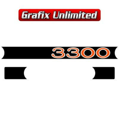 Rocker Cover Decal Set 3300 Red
