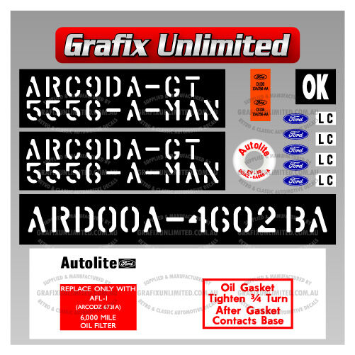 Sticker Kit XY GT HO Phase 3 Full Restoration