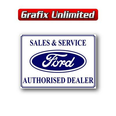 Tin Sign Ford Sales + Service