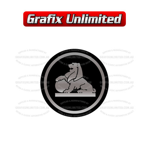 Wheel Cap Disc Red Holden 45mm Early Style Lion