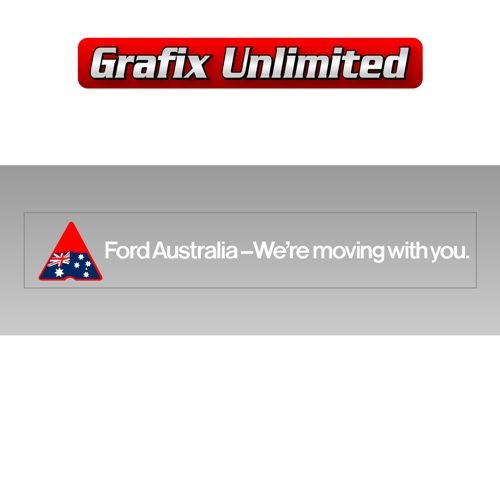 Windscreen Decal Ford Australia Weandamp96re Moving With You 2