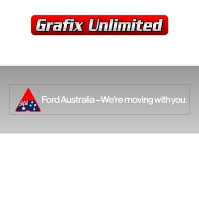 Windscreen Decal Ford Australia Were Moving With You