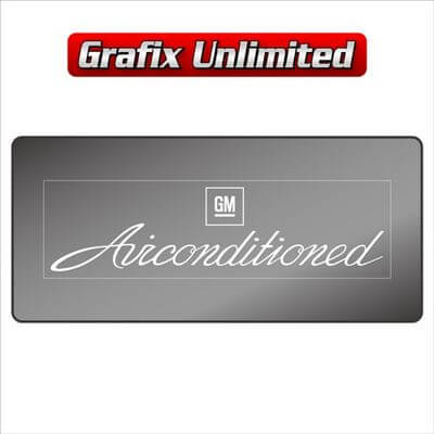 Windscreen Decal GMH Airconditioned