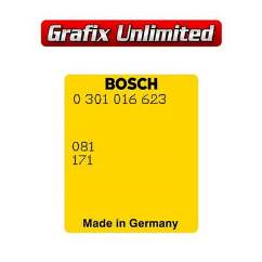 Head Light Decal, Bosch XE