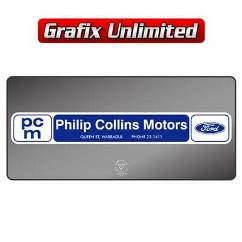 Dealership Decal, Philip Collins Motors