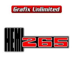 Hemi 265 LHS Quarter Panel Decal