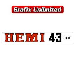 Aircleaner Decal, Hemi 4.3 Litre