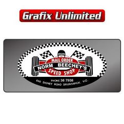 Dealership Decal, Norm Beecheys Speed Shop Mail Order 1