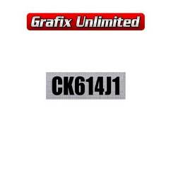 South African Rocker Cover Decal, Clothe CK614J1