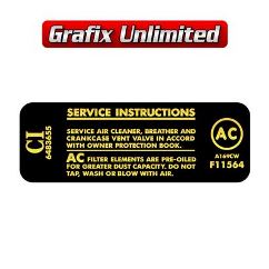 Aircleaner Decal, 307 AC 