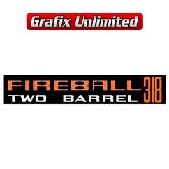 Aircleaner Decal, Fireball 318 Two Barrel