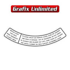 Aircleaner Decal, Holden X2 Element