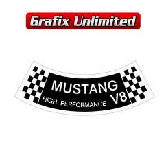 Aircleaner Decal, Mustang V8