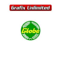 Bathurst Globe Decal, 45mm Green