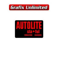 Battery Decal, Autolite Sta Ful Side