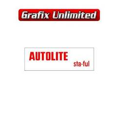 Battery Decal, Autolite Sta Ful Top