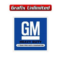 Battery Decal, GM