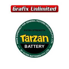 Battery Decal, Tarzan GMH