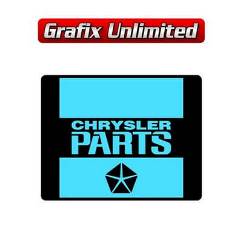 Battery Decal, Chrysler Parts