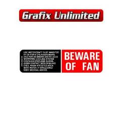 Beware of Fan Decal 