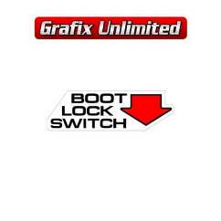 Boot Lock Switch Decal