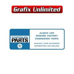 Chrysler Genuine Parts Decal, Light Blue