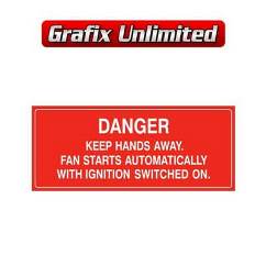 Danger Fan Decal