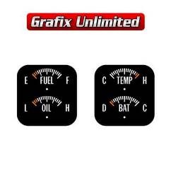 Dash Gauge Decal Set , HQ SS & GTS Small Type 2