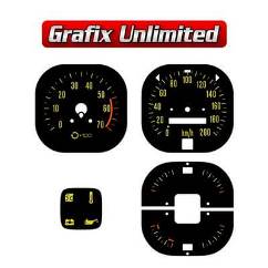 Dash Gauge Decal Set , LX Type 1  