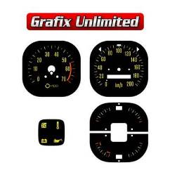 Dash Gauge Decal Set , LX Type 2