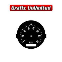 Dash Gauge Decal, 140MPH Speedo XR, XT - GT