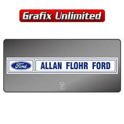 Dealership Decal, Allan Flohr Ford