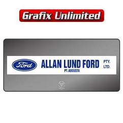 Dealership Decal, Allan Lund Ford