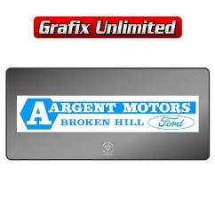 Dealership Decal, Argent Motors