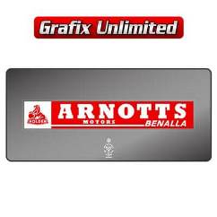 Dealership Decal, Arnotts Motors