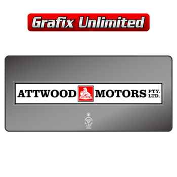 Dealership Decal, Attwood Motors Pty. Ltd.