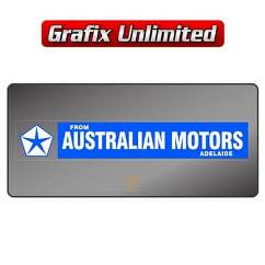 Dealership Decal, Australian Motors